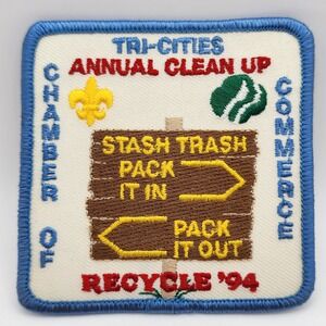 Tri-Cities collectible Recycle 1994 patch BSA BOY‎ SCOUTS OF AMERICA